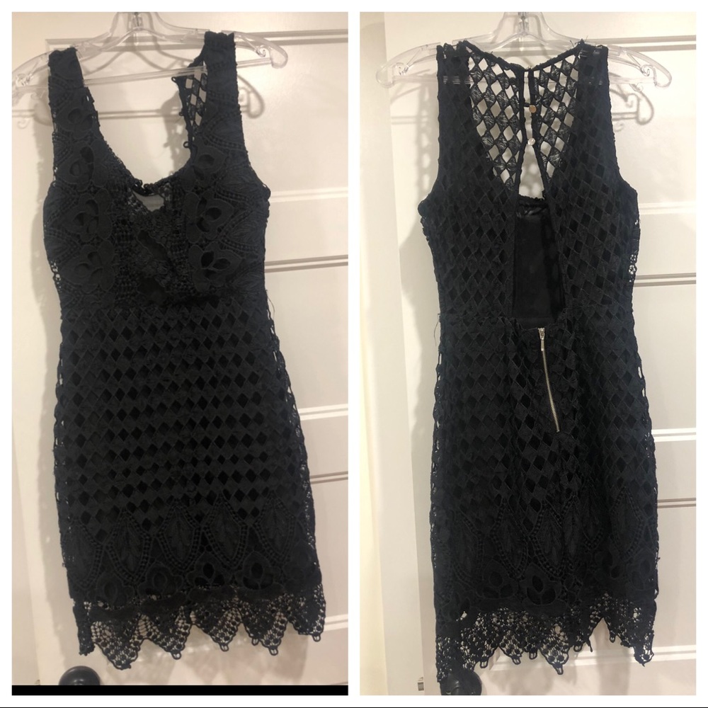 Black cocktail dress